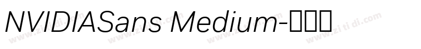 NVIDIASans Medium字体转换